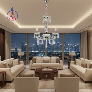 Crystal Chandelier MD2516-3SL-E14-Silver Finish