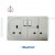Switch Socket Megaman 2Gang 13Amp - White Color