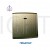 Switch c/w Neon Megaman 1Gang 1Way - 45A DP - Gold Color