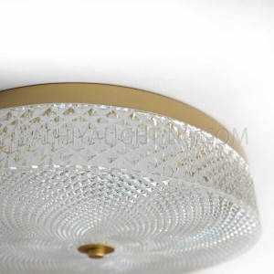 LED Acrylic Ceiling Light 24W Dia350 - Gold
